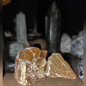 Bright Raw Honey Calcite 2 Pieces